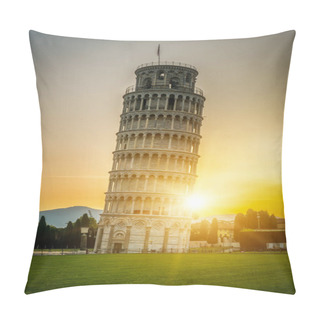 Personality  Leaning Tower Of Pisa In Pisa, Italy - Leaning Tower Of Pisa Known Worldwide For Its Unintended Tilt And Famous Travel Destination Of Italy. It Is Situated Near The Pisa Cathedral. Pillow Covers