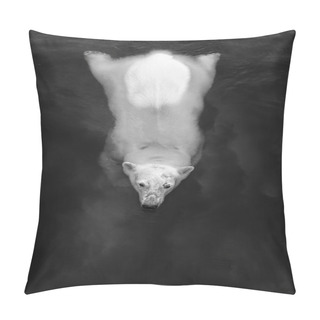 Personality  White Bear In Water Pillow Covers