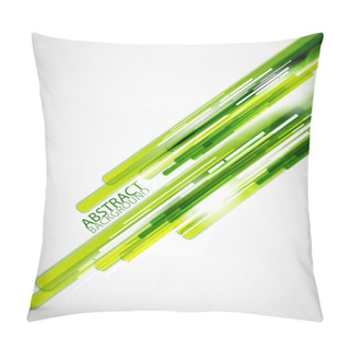 Personality  Green Straight Lines Background Pillow Covers