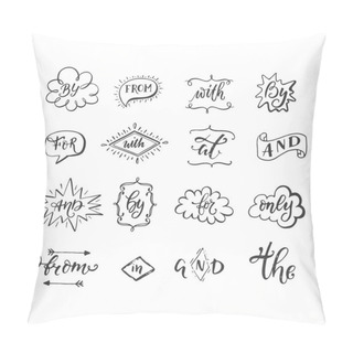 Personality  Vector Collection Of Hand Sketched Ampersands And Catchwords Made In Vector. Handsketched Set Of Design Elements. Calligraphic Detailes. Pillow Covers