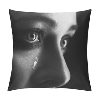 Personality  Beauty Girl Cry Pillow Covers