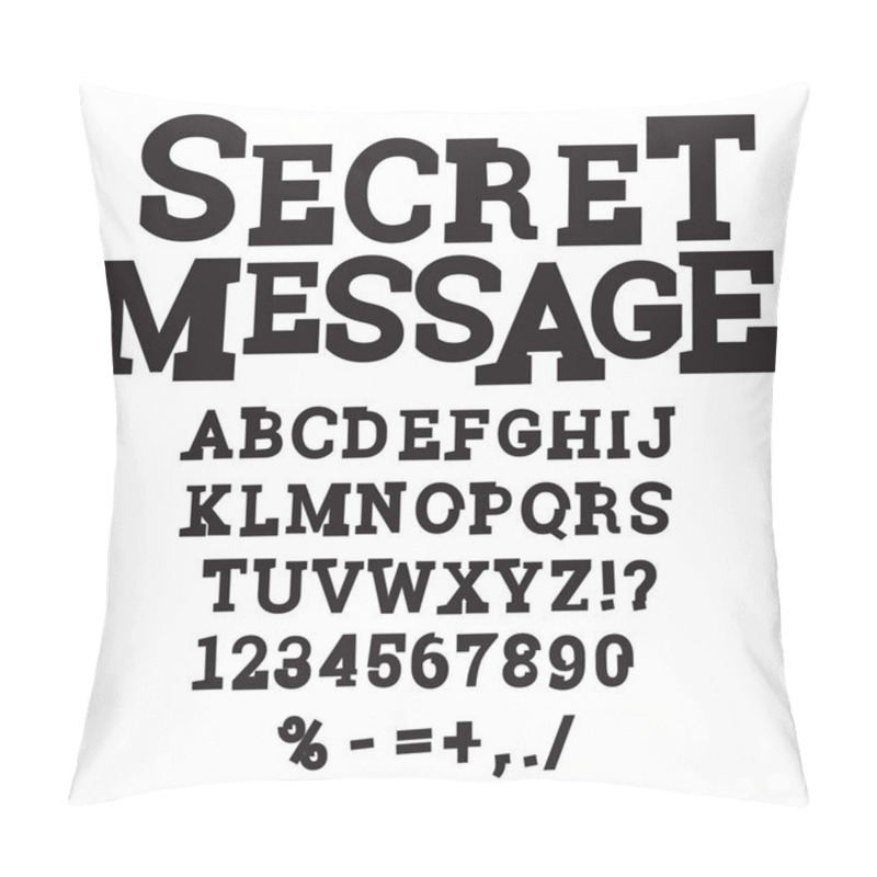 Personality  grunge font alphabet. pillow covers