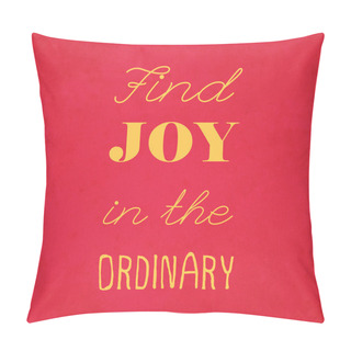 Personality  Motivating Quote On Red Pillow Covers