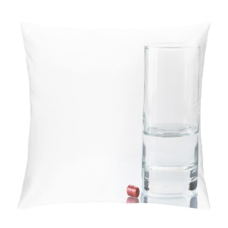 Personality  Close Up Of Red Pill And Water Pillow Covers