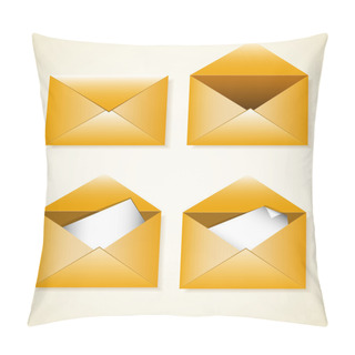 Personality  Vector Set Of Envelopes Pillow Covers