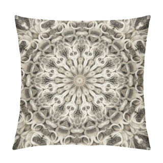 Personality  Wool Sheep Abstract Geometric Pattern Symmetry Asian. Illustration. Pillow Covers