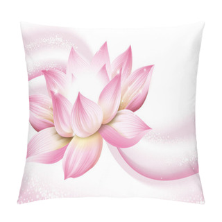 Personality  Lotus Flower Background Pillow Covers