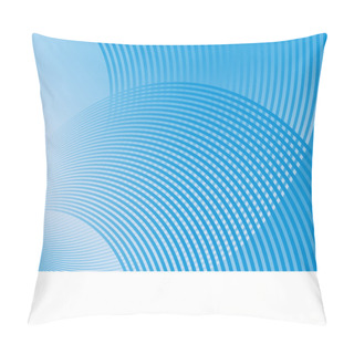 Personality  Vector Image Of Blue Lines. Pillow Covers