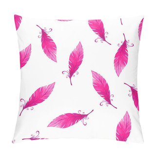 Personality  Seamless Pattern With Bird Feathers Pillow Covers