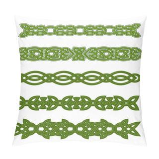 Personality  Green Celtic Ornaments And Embellishments Pillow Covers