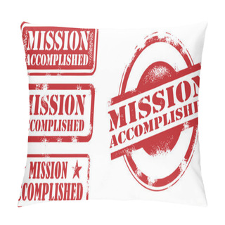 Personality  Mission Accomplished Stamps Pillow Covers