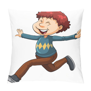 Personality  A Happy Man Pillow Covers