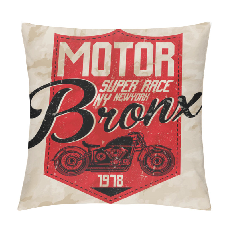 Personality  Motorcycle Vector Elements Set Pillow Covers