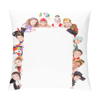 Personality  Kids In Costumes On Halloween Pillow Covers