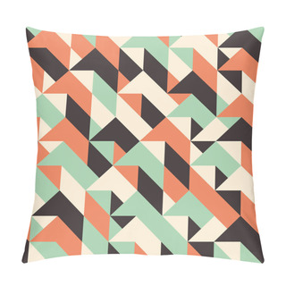 Personality  Seamless Pattern With Rhombuses And Triangles. Pillow Covers