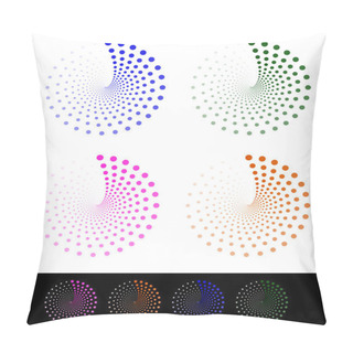 Personality  Circle Abstract Elements Set Pillow Covers