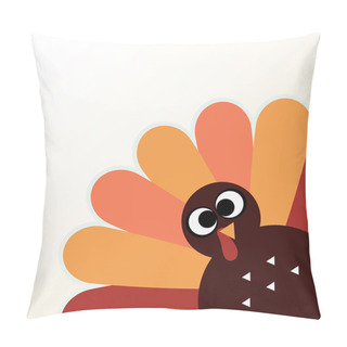 Personality  Beautiful Cartoon Turkey Bird For Thanksgiving Day Pillow Covers