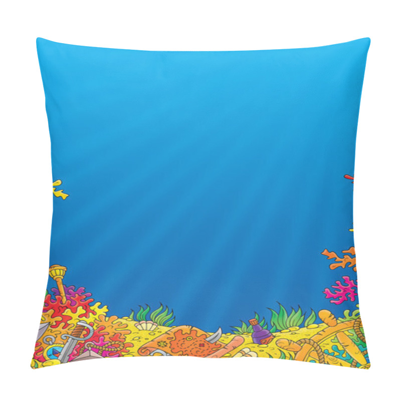 Personality  Underwater seascape pillow covers