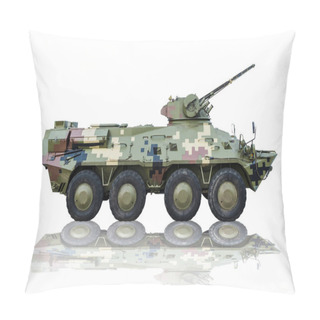 Personality  The Camouflage Tank Is A Beautiful Design On A White Background. Pillow Covers