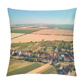 Personality  Aerial View Of Fields And Houses, Czech Republic Pillow Covers