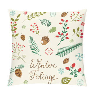 Personality  Winter Foliage Set Pillow Covers