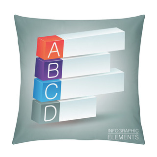 Personality  Steps Process Arrows. Vector  Illustration  Pillow Covers