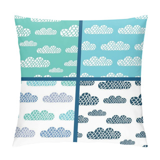 Personality  Colorful Clouds  Pattern. Pillow Covers