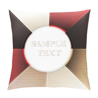 Personality  Leather Texture. Vector Eps10 Illustration Pillow Covers