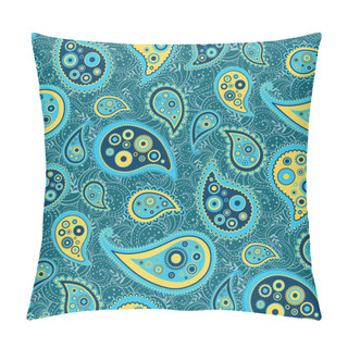 Personality  Vector Pattern Of Traditional Oriental Elements Paisley Pillow Covers