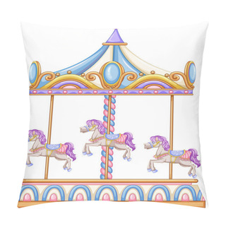 Personality  A Horse Ride At The Carnival Pillow Covers