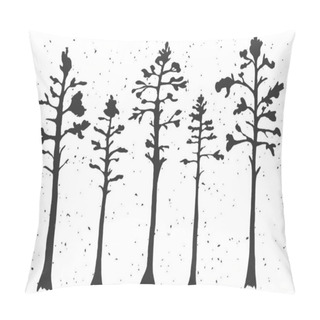 Personality  Stencil Forest Pine Trees Woodland Pillow Covers