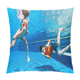 Personality  Kids  Swimming Underwater Pillow Covers