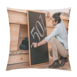 Personality  Seller Drawing Discount Sign Pillow Covers