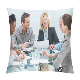 Personality Happy Business In Meeting Pillow Covers