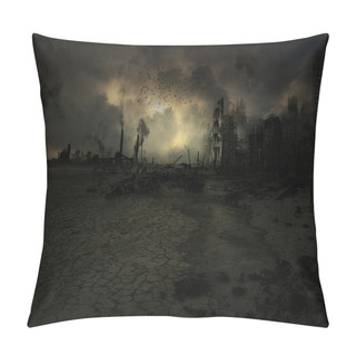 Personality  Background - Apocalyptic Scenario Pillow Covers