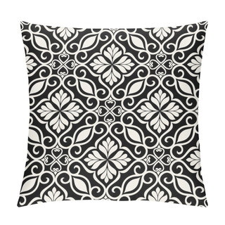Personality  Wallpaper Seamless Pattern. Ornamental Floral Elements Background. Vector Illustration Pillow Covers