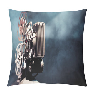 Personality  Old Film Projector With Dramatic Lighting Pillow Covers