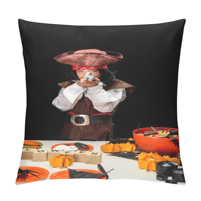 Personality  Little Pirate With Halloween Decorations  Pillow Covers