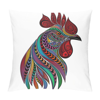 Personality  Vector Abstract Colorful Rooster New Year 2017 Pillow Covers