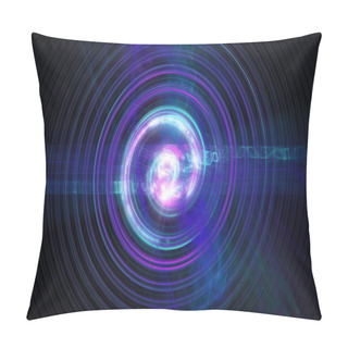 Personality  Perturbation Of The Atomic Nucleus And Elementary Particles In An Unstable State In The Form Of A Raging Fireball Scrolling Spiral Pillow Covers
