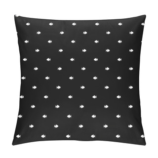 Personality  Piranha Fish Motif Pattern, For Decoration, Fashion, Interior, Exterior, Carpet Pattern, Textile, Garment, Fabric, Tile, Plastic, Paper, Wrapping, Wallpaper, Background Or Graphic Design Element Pillow Covers