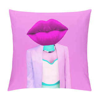 Personality  Exclusive Photos. Girl Fashion Mix Colors Pillow Covers