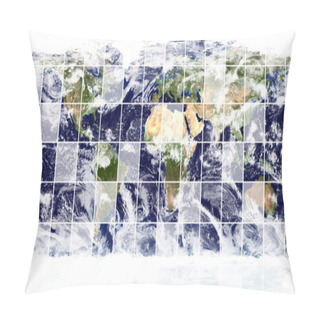 Personality  Earth Image (source: Visibleearth) Pillow Covers