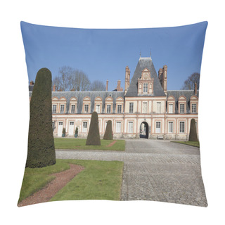 Personality  Fontainebleau Castle, Seine Et Marne, Ile De France, France Pillow Covers