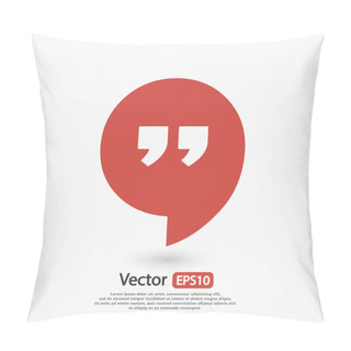 Personality  Dialog Speech Bubble Icon Pillow Covers