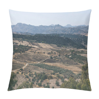 Personality  Beautiful Landscape With Hills And Mountains, Ronda, Spain Pillow Covers