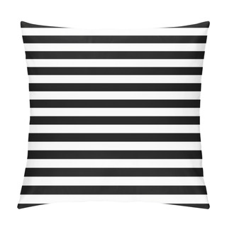 Personality  Pattern Black And White Horizontal Strips Pillow Covers