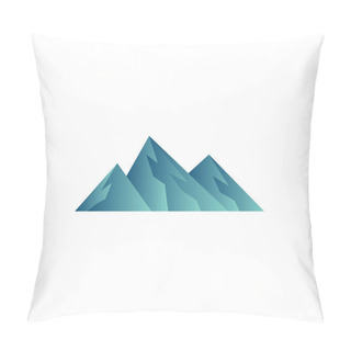 Personality  Mountain Icon Design Template Vector Graphic Illustration Pillow Covers