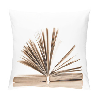 Personality  Open Book On White Background Pillow Covers