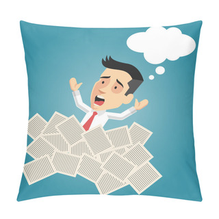 Personality  Many Works. Vector Flat Illustration Pillow Covers